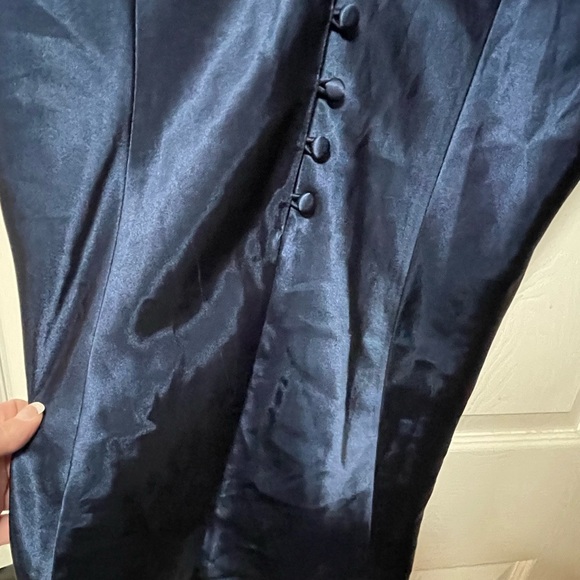 80’s VINTAGE LINGERIE & CO. Women’s Navy Button Up Slip Size XXL - Picture 5 of 7